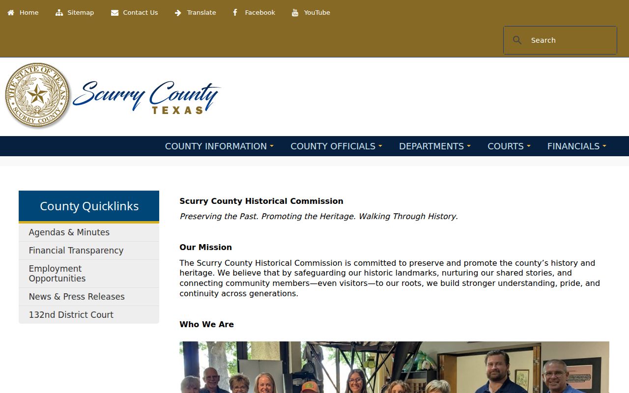 Snyder and Scurry County local history behind criminal record offices